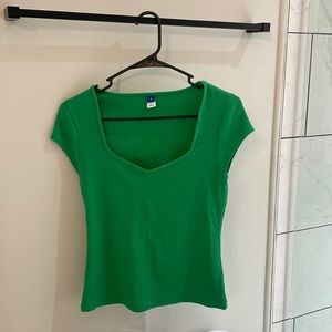 Green casual shirt